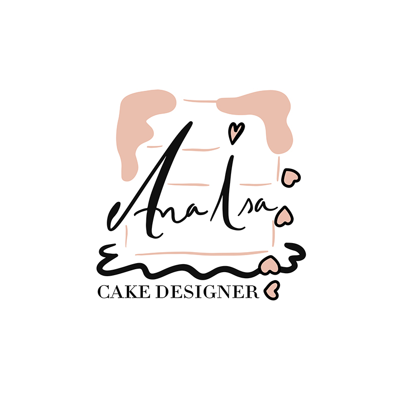 Criação do logotipo para Ana Isa Cake Designer