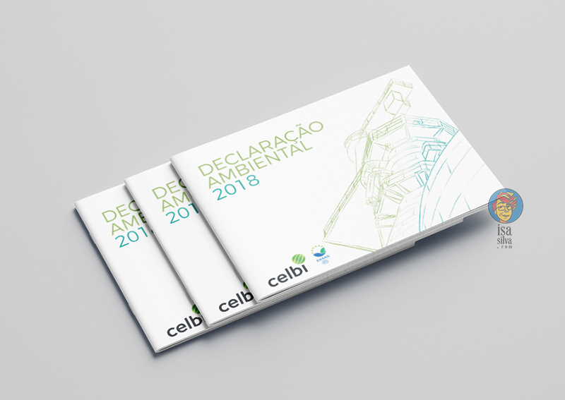 Design e paginação da Declaração Ambiental da Celbi, 2018