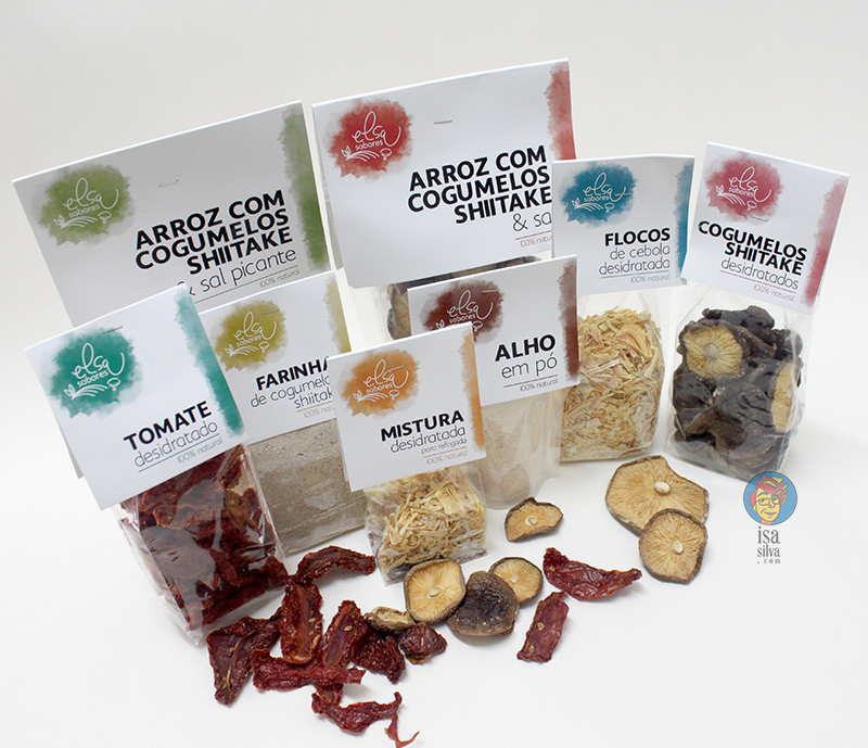 Design dos rótulos para os produtos de Elsa Sabores