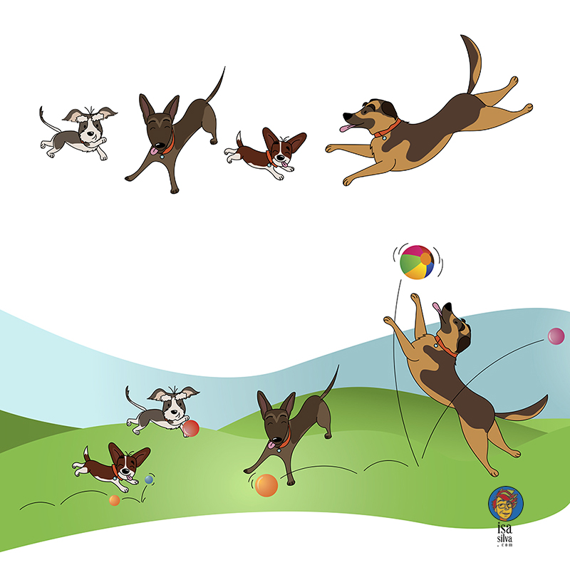 Ilustração para um projecto de apoio a cães