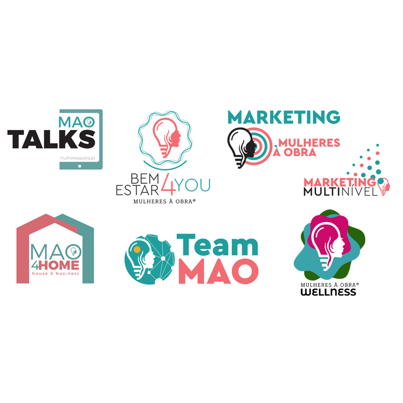 Criação de logotipos para o grupo Mulheres à Obra