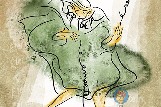 Ilustrações para o livro de poesia gráfica 'Florbela'