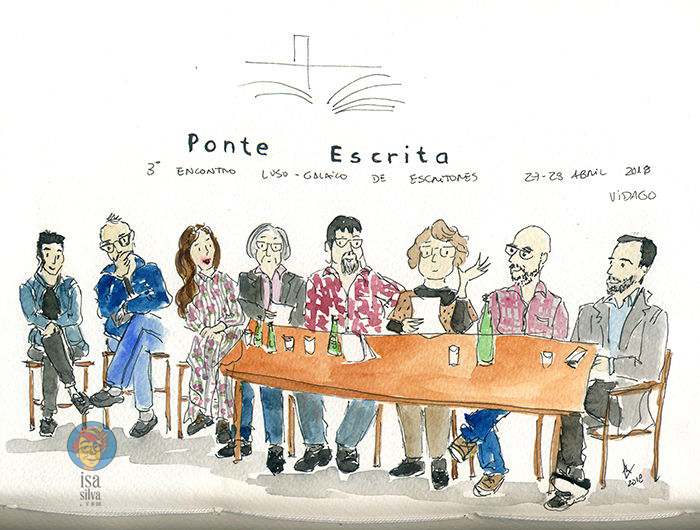 Live sketching - Ponte Escrita 2018, Chaves