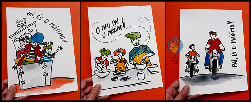 Ilustrações para o Dia do Pai