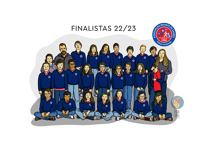 Ilustração de turma