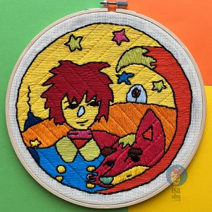 Square Faces - Principezinho - Bordado