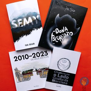 Pack livros 'Dona Escuridão' + 'Semy' + 'Chamou-se o Lado Oculto da Marciana' + 'Os meus Sketchs'