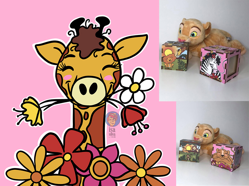 Ilustrações para mealheiros e tecido – Madá