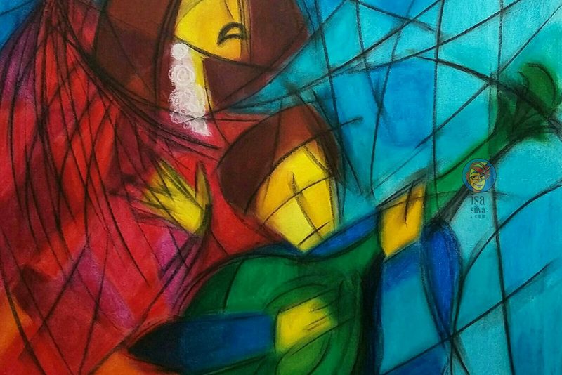 Tela em pastel - Fado