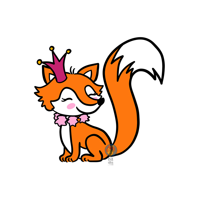 Ilustração de raposa para tshirt (Este projecto gráfico não avançou)