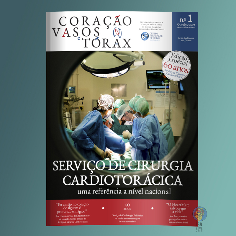 Design e paginação da Revista Coração, Vasos e Tórax