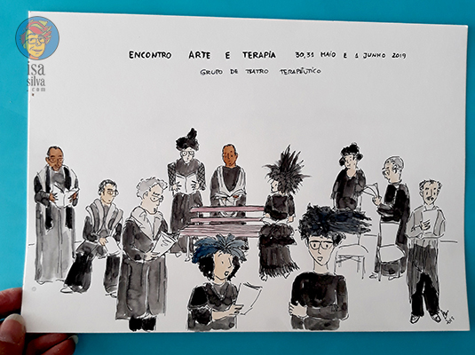 Live Sketching – ‘Noturnos’ pelo Grupo de Teatro Terapêutico