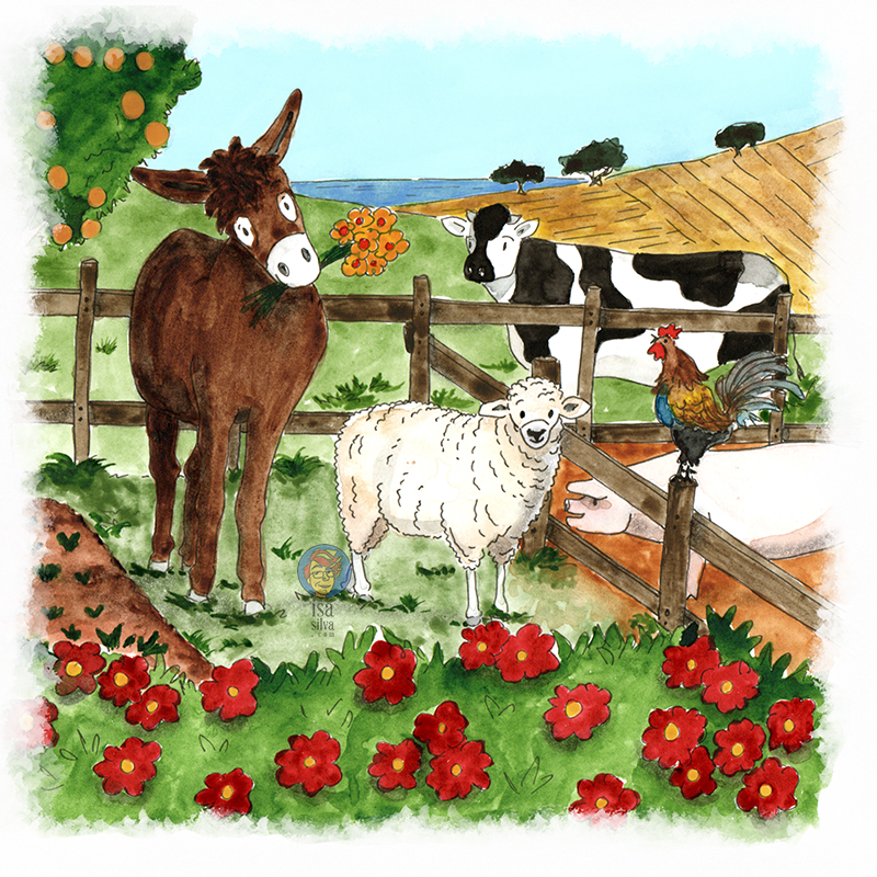 Ilustrações para o livro ‘Uma História Feliz da Vida’